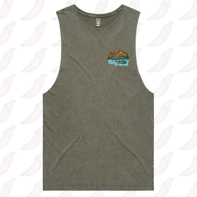 S / Moss / Small Front Design Bonnie Doon 🚤 - Tank