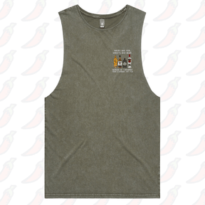 S / Moss / Small Front Design Boozy Date Night 🍸- Tank