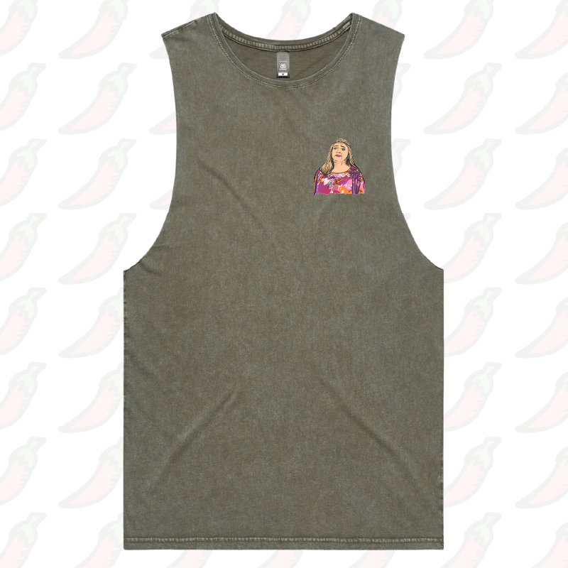 S / Moss / Small Front Design Cool Cats & Kittens 😸 - Tank