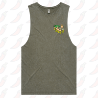 S / Moss / Small Front Design Crikey! Croc Hunter 🐊 - Tank