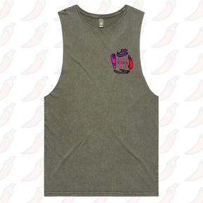S / Moss / Small Front Design Good Vibes Only 🍡 – Tank