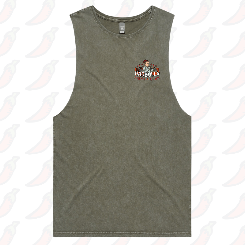 S / Moss / Small Front Design Hasbulla Fight Club 🥊 - Tank