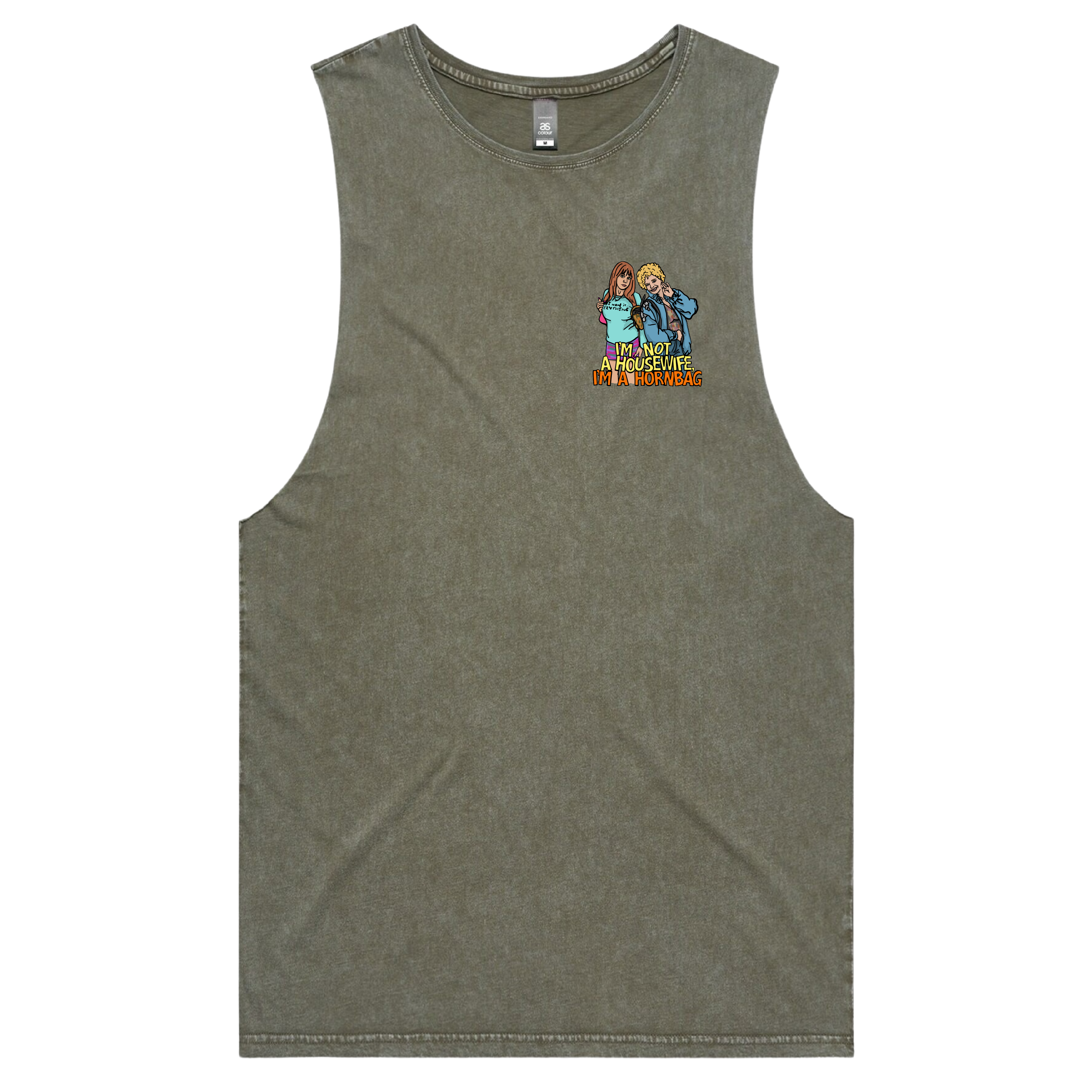 S / Moss / Small Front Design Hornbag 😈 - Tank