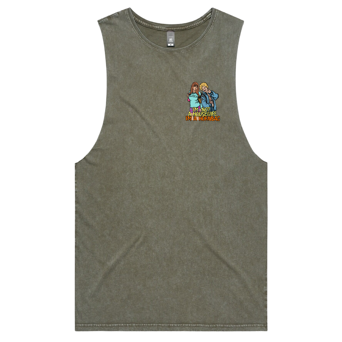 S / Moss / Small Front Design Hornbag 😈 - Tank