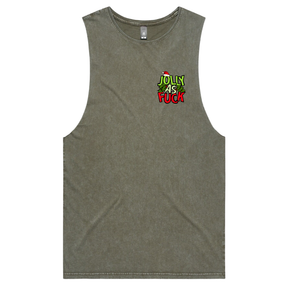 S / Moss / Small Front Design Jolly As 🎄🌟 – Tank