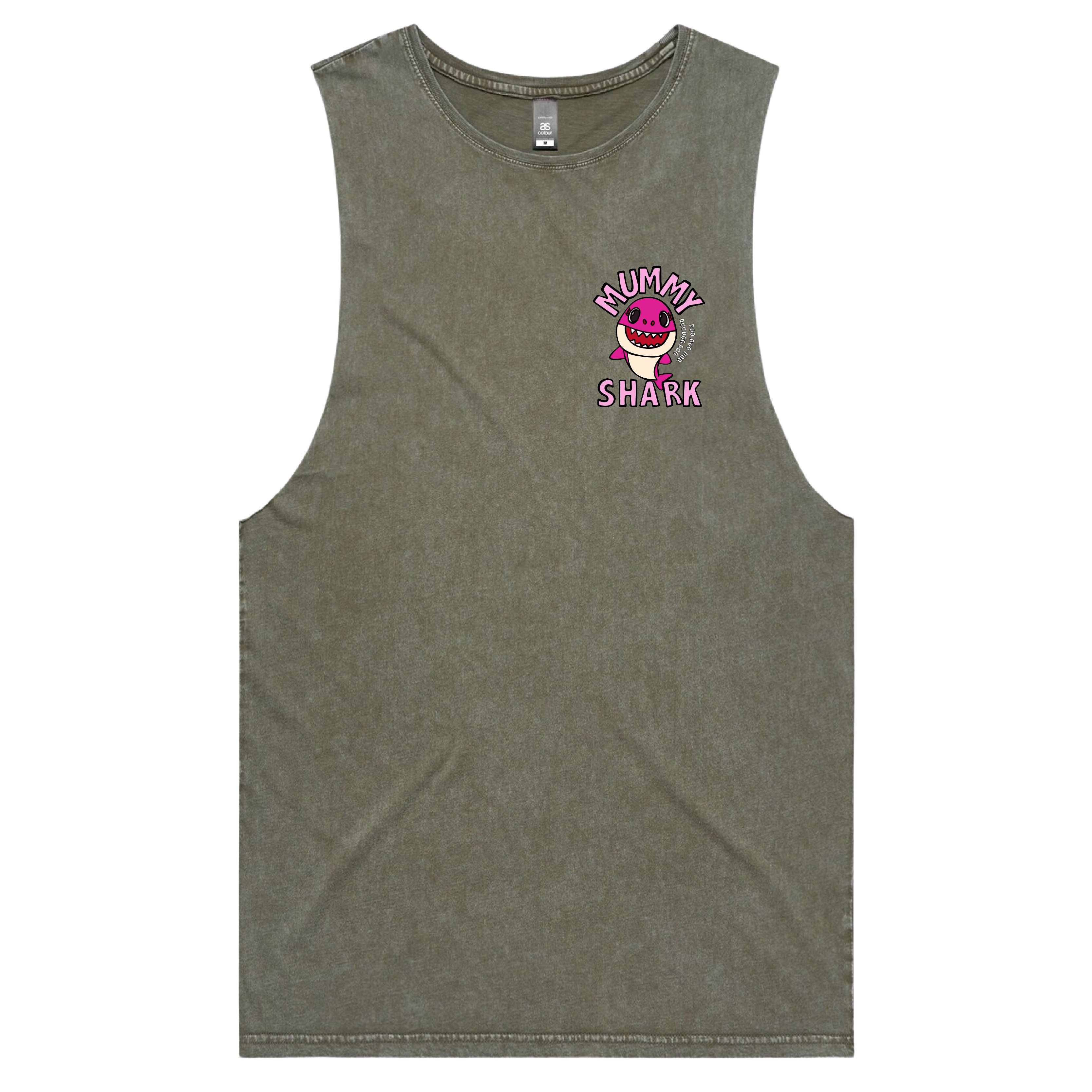 S / Moss / Small Front Design Mummy Shark 🦈 - Tank