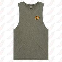 S / Moss / Small Front Design MY HEART BEETS FOR YOU 💓- Tank