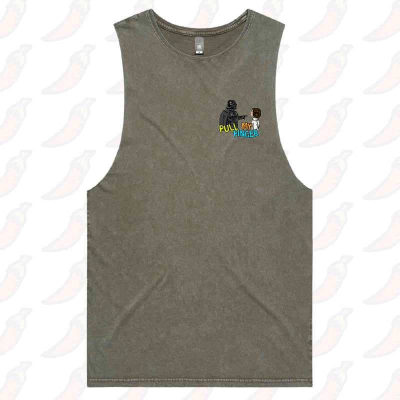 S / Moss / Small Front Design Pull My Finger 👉 – Tank