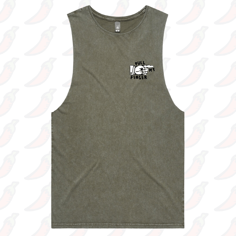 S / Moss / Small Front Design Pull My Finger 👉 – Tank