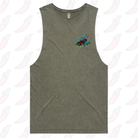 S / Moss / Small Front Design Sexy And I Mow It 😘 🌾 – Tank