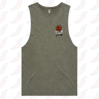 S / Moss / Small Front Design She’ll Be Right BBQ 🤷🔥 – Tank