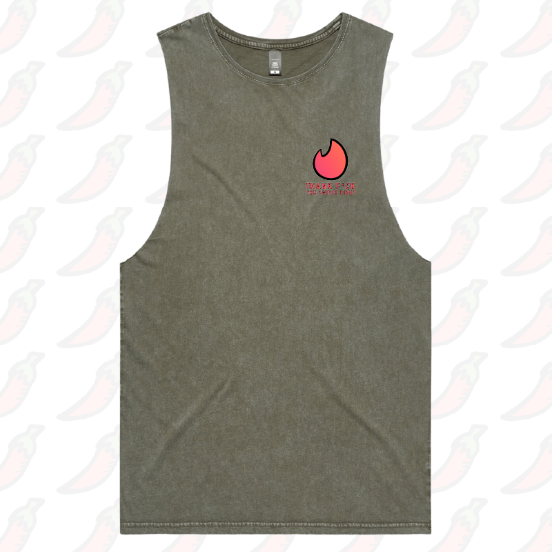 S / Moss / Small Front Design Swipe Right 🔥– Tank