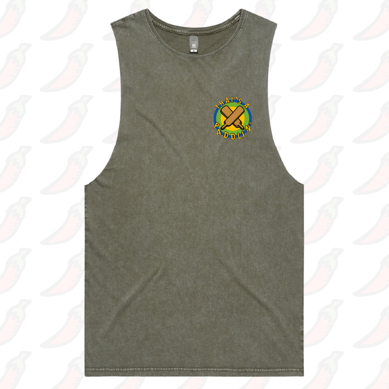 S / Moss / Small Front Design That’s A Paddlin’ 🏏 – Tank