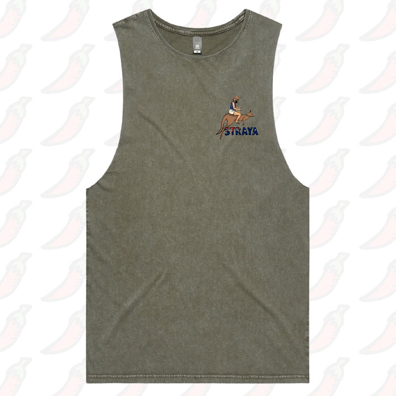 S / Moss / Small Front Design Uber Roo 🦘 - Tank
