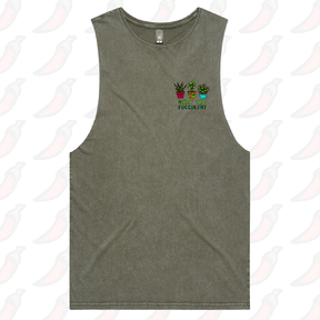 S / Moss / Small Front Design What The Fucculent 🌵 – Tank
