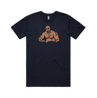 S / Navy / Large Front Design Big Barry 🍆 - Men's T Shirt
