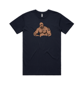 S / Navy / Large Front Design Big Barry 🍆 - Men's T Shirt