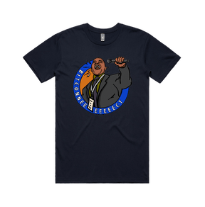 S / Navy / Large Front Design Bitconnect 🎤 - Men's T Shirt