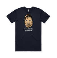 S / Navy / Large Front Design Channing Potatum 🥔 - Men's T Shirt