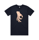 S / Navy / Large Front Design Circle Game 👊 - Men's T Shirt