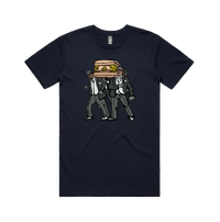 S / Navy / Large Front Design Coffin Dance ⚰️ - Men's T Shirt