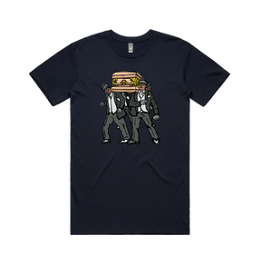 S / Navy / Large Front Design Coffin Dance ⚰️ - Men's T Shirt
