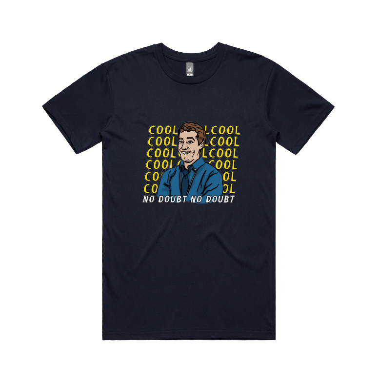 S / Navy / Large Front Design Cool Cool Cool 👮‍♂️ - Men's T Shirt