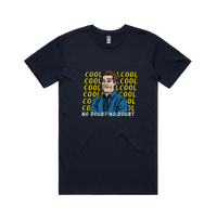 S / Navy / Large Front Design Cool Cool Cool 👮‍♂️ - Men's T Shirt