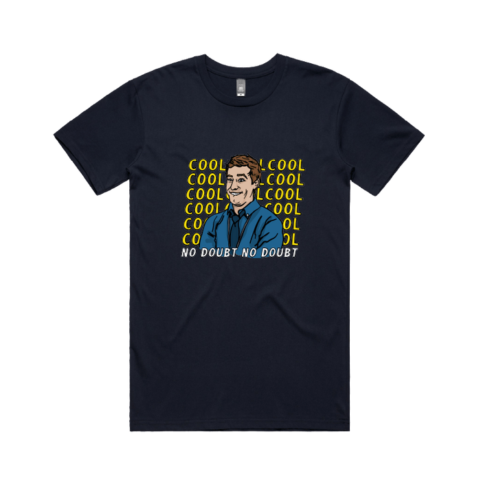 S / Navy / Large Front Design Cool Cool Cool 👮‍♂️ - Men's T Shirt