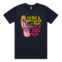 S / Navy / Large Front Design Cool Mum 😎🍸 - Men's T Shirt