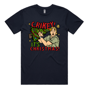 Crikey It’s Christmas 🐊🎄 - Men's T Shirt