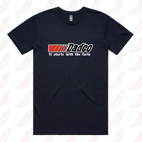 S / Navy / Large Front Design Dadco 🔧💨 – Men's T Shirt