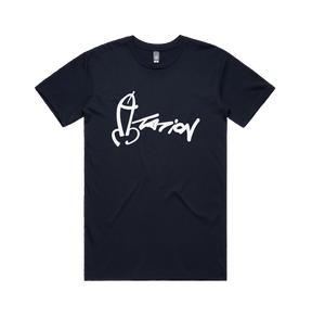 S / Navy / Large Front Design Dictation 📏 - Men's T Shirt