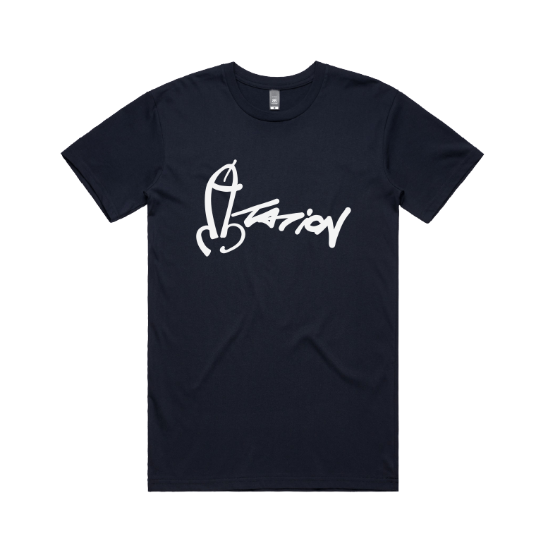 S / Navy / Large Front Design Dictation 📏 - Men's T Shirt