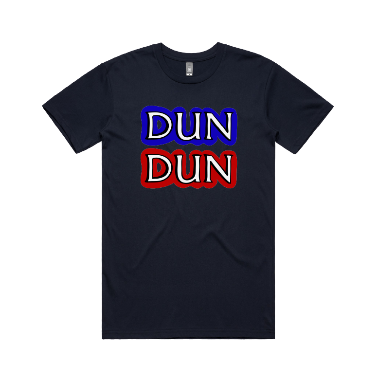 S / Navy / Large Front Design Dun Dun 🚔 - Men's T Shirt