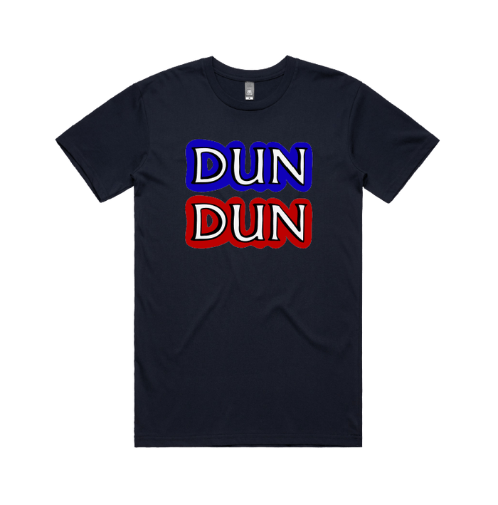 S / Navy / Large Front Design Dun Dun 🚔 - Men's T Shirt