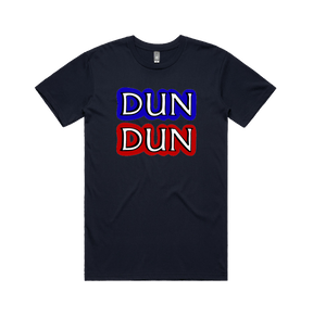 S / Navy / Large Front Design Dun Dun 🚔 - Men's T Shirt