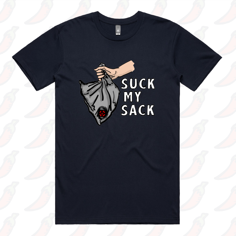 S / Navy / Large Front Design Goon Sack 🍷 - Men's T Shirt