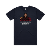 S / Navy / Large Front Design I'm Rick James ✋🏾 - Men's T Shirt