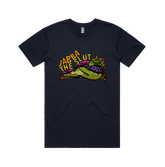 S / Navy / Large Front Design Jabba The Slut ⛓️ - Men's T Shirt
