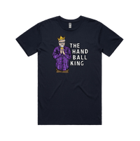 S / Navy / Large Front Design K Rudd Handball King 👑 - Men's T Shirt