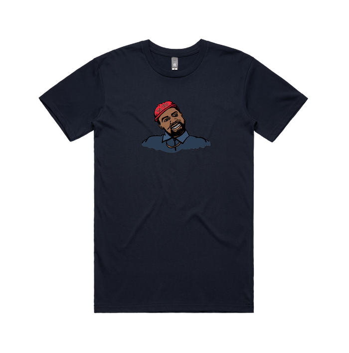 S / Navy / Large Front Design Make America Yeezy Again 🦅 - Men's T Shirt