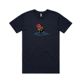 S / Navy / Large Front Design Make America Yeezy Again 🦅 - Men's T Shirt