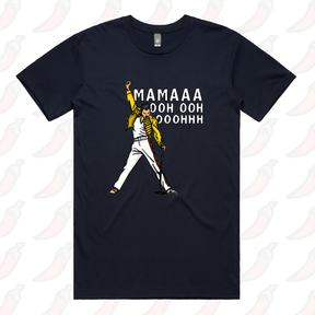 S / Navy / Large Front Design Mummaaaaa 🎙️ - Men's T Shirt