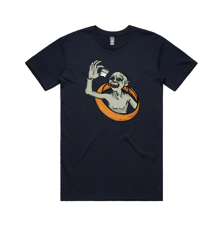 S / Navy / Large Front Design My Precious 👃🏻 - Men's T Shirt