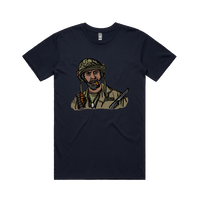 S / Navy / Large Front Design Never Go Full Retard 💥 - Men's T Shirt