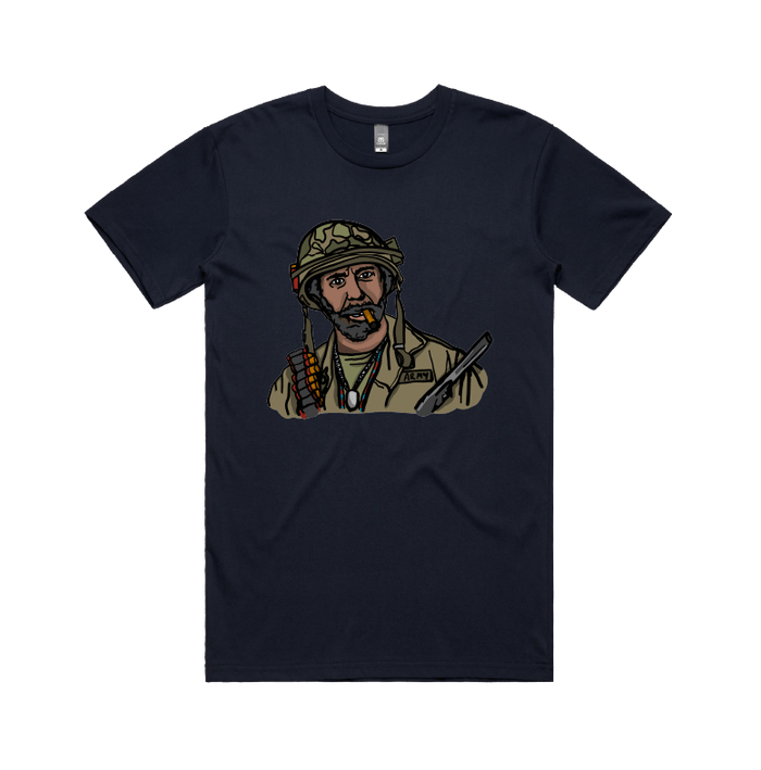 S / Navy / Large Front Design Never Go Full Retard 💥 - Men's T Shirt