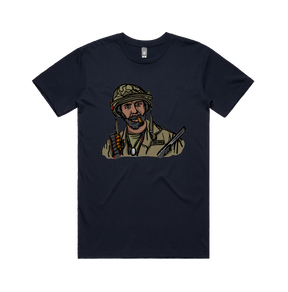 S / Navy / Large Front Design Never Go Full Retard 💥 - Men's T Shirt
