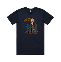 S / Navy / Large Front Design Oh Hi Mark 👋🏻 - Men's T Shirt