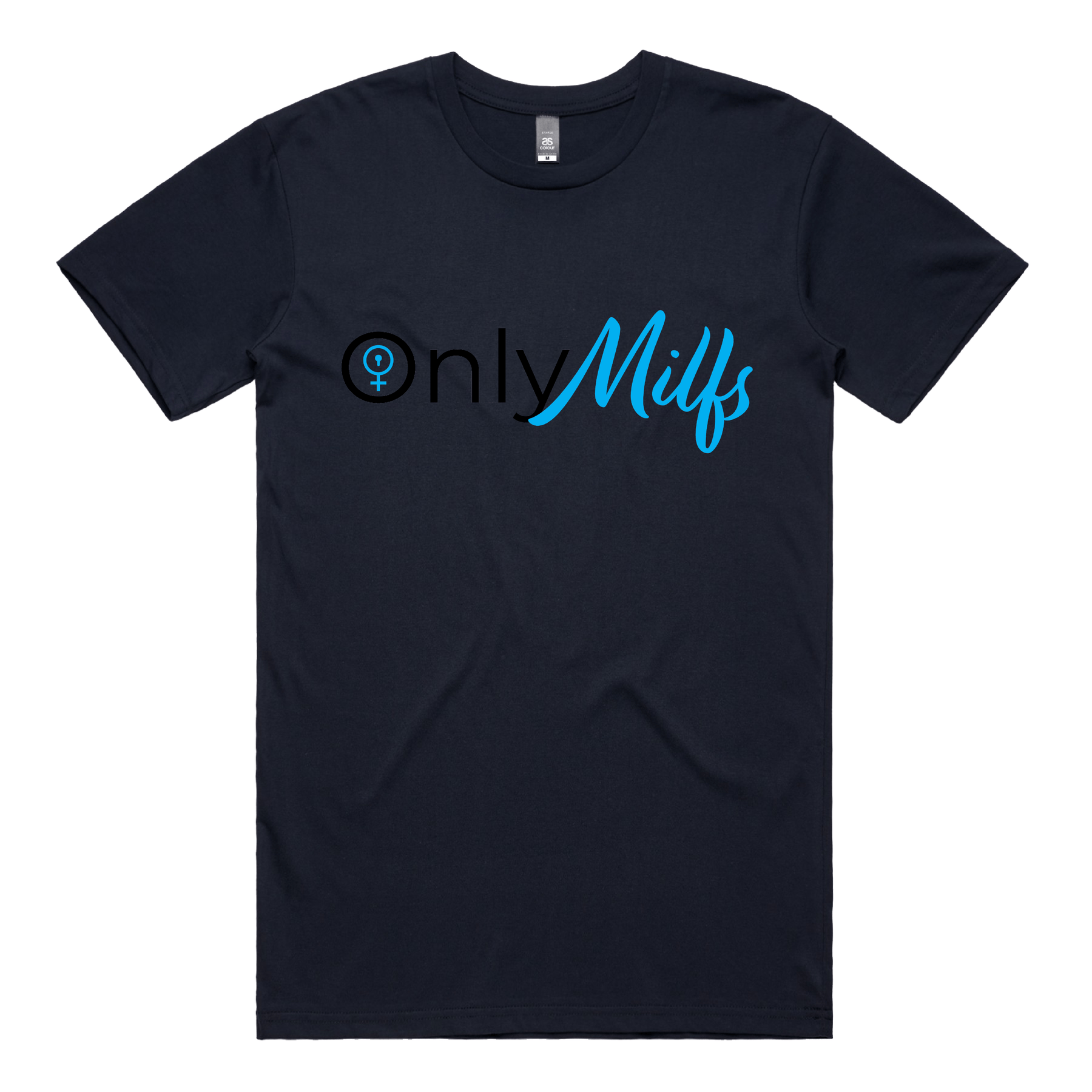 S / Navy / Large Front Design Only Milfs 👩‍👧‍👦👀 - Men's T Shirt